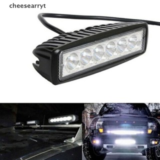 Chee หลอดไฟสปอตไลท์ LED 6 ดวง DRL 18w กันน้ํา สว่างมาก สําหรับติดรถยนต์ 2 ชิ้น