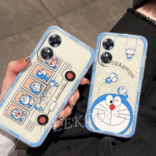 ใหม่ เคสโทรศัพท์มือถือ TPU แบบนิ่ม ลายการ์ตูนโดราเอมอน สําหรับ OPPO Reno 8 8T Reno8 T A78 A17K 4G 5G A78 Reno8T 2023