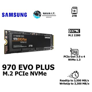 COINSคืน15%⚡FB9JMZV6⚡ SAMSUNG 970 EVO PLUS 2TB SSD M.2 PCIE NVME MZ-V7S2T0BW รับประกัน 5 ปี