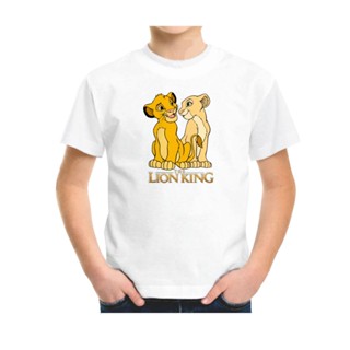 เสื้อยืดคู่รัก พิมพ์ลายการ์ตูน The Lion King Smile_05