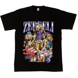 [S-5XL] เสื้อยืด พิมพ์ลาย Gyro Zeppeli Jojo Bizzare Adventure Steel Ball Run Homage Series สําหรับผู้ชาย