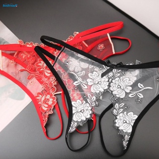 【HODRD】Underwear Woman Thongs Daily Bikini Breathable Briefs Crotchless G-String【Fashion】