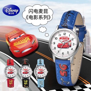 (($ยอดนิยม $) Disney Lightning McQueen นาฬิกาข้อมือดิจิทัลอิเล็กทรอนิกส์ เรืองแสง กันน้ํา สําหรับเด็กนักเรียนประถม