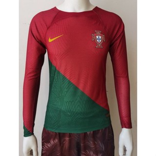 เสื้อกีฬาแขนยาว ลายทีมชาติฟุตบอล Portugal 2223 ชุดเหย้า