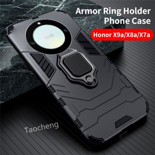 เคสโทรศัพท์มือถือ กันกระแทก พร้อมแหวนขาตั้ง แฟชั่น สําหรับ Honor X9a X8 a X7 HonorX9a x8a 5G 2023