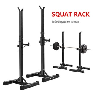 OneTwoFit ชั้นวางบาร์เบล squat rack barbell  ชั้นวางดัมเบล ปรับความสูงได้ แท่นวางบาร์เบล ที่วางบาร์เบล แร็คบาร์เบล