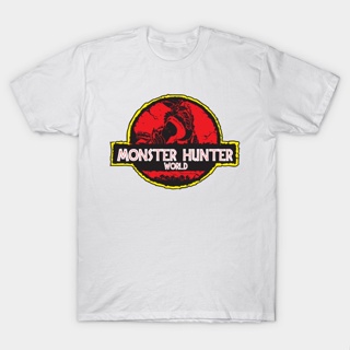 นักล่ามอนสเตอร์  Men t-shirt Monster Hunter World tshirt Women t shirt_03