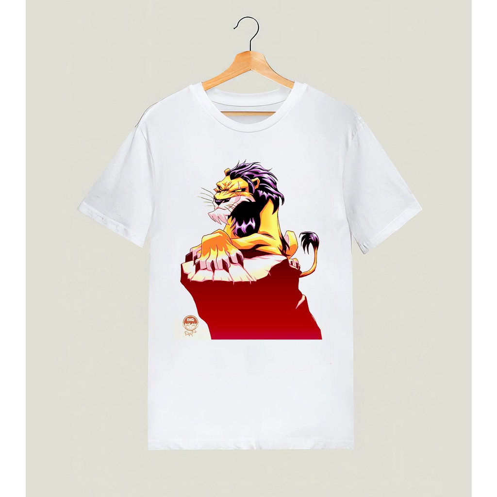 เสื้อยืด พิมพ์ลาย The Lion King Scar Art The Lion King สําหรับผู้ชายS-5XL_05