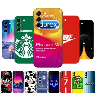 เคสโทรศัพท์มือถือ ซิลิโคน tpu ลายการ์ตูนตลก สีดํา สําหรับ Samsung Galaxy S22 Plus S22 5G SM-S901 SM-S906