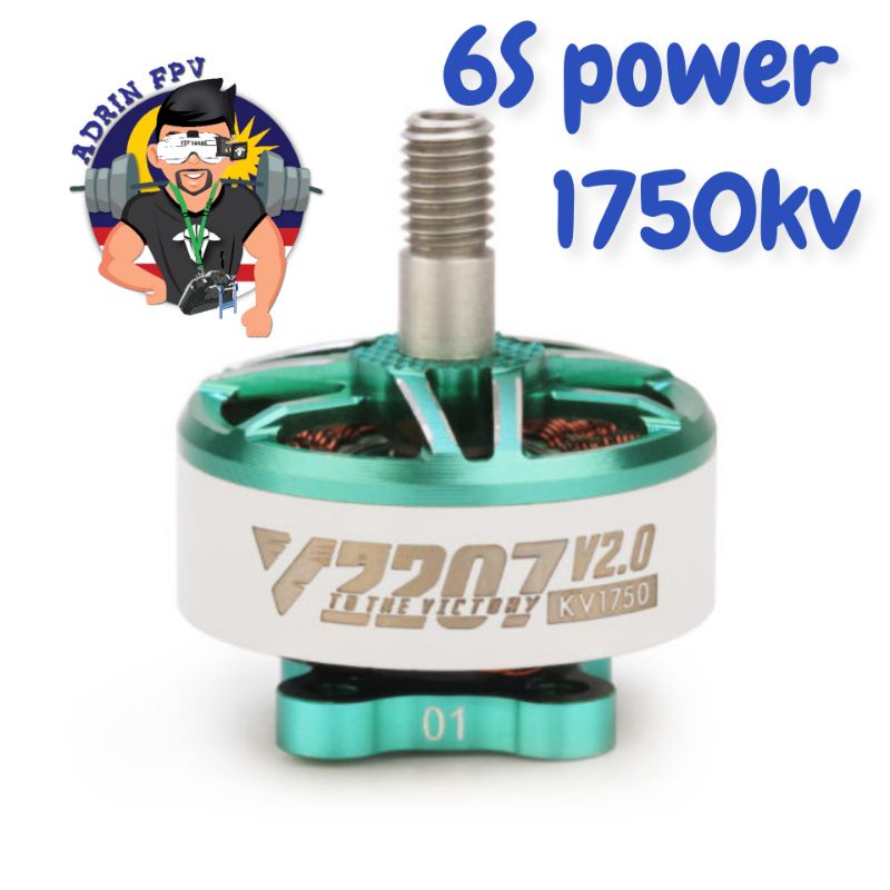 T-Motor Velox V2207 V2 2207 1750KV 1950KV 5-6S มอเตอร์ไร้แปรงสําหรับ FPV Racing Drone Quadcopter Fre