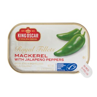 คิงออสการ์แมคเคอพริกฮาลาพินโย MACKEREL 115กKING OSCARWITH JALAPENO 115G