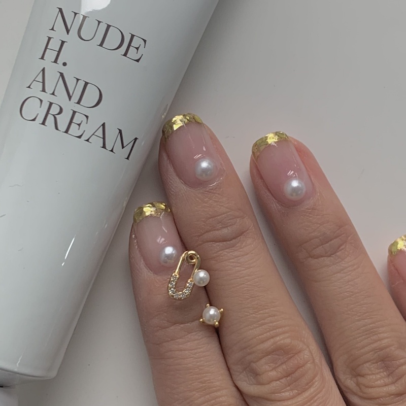 ต่างหูมุก ขนาดเล็ก ไม่ต้องเจาะหู แบบเรียบง่าย - รูปที่ 2