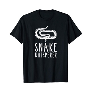 Snake Whisperer Funny Reptile Snakes Lover T-Shirt Men Cotton Tshirt_02