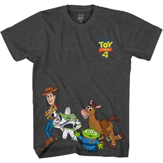 Disney Pixar Toy Story 4 Happy Crew Woody Buzz Bo Peep Movie Disneyland World Funny Adult Tee Graphic T-Shirt for M_05