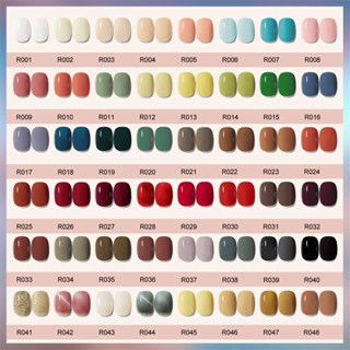 Zhiyaya สีนู้ด เจลทาเล็บ สีนู้ด เนื้อแมตต์ ยาทาเล็บเจล 48 สี ทําเล็บมือ กึ่งถาวร แช่ปิด UV LED เคลือบเงา เจลทาเล็บ ออกแบบเล็บ