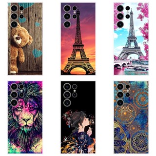 เคสโทรศัพท์ซิลิโคน TPU แบบนิ่ม ลายการ์ตูน สําหรับ Samsung Galaxy S23 Ultra 5G S23 S23Ultra 5G