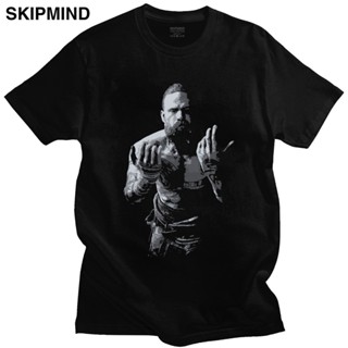 Awesome Viking God Of War Tshirt Men Short Sleeved Crewneck Cotton Graphic T shirt Printed Baldur Tees Game Fan T-s_02