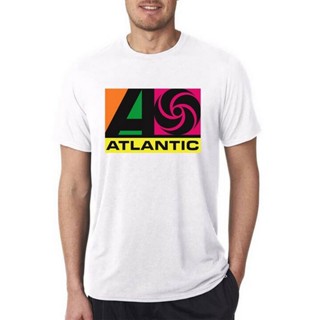 Qiuy5 [พร้อมส่ง] เสื้อยืดผ้าฝ้าย 100% พิมพ์ลายโลโก้ Atlantic Records Usa Tour พลัสไซซ์ พลัสไซซ์ ของขวัญคริสต์มาส สําหรับ