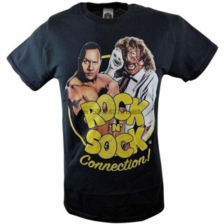 เสื้อยืด พิมพ์ลาย The Rock and Sock Connection Mankind Mick Foley สําหรับผู้ชาย