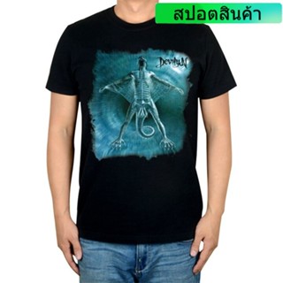 เสื้อยืดผ้าฝ้าย พิมพ์ลาย Devilyn Alien Monster Rock สไตล์พังก์ร็อค คลาสสิก สีดํา 40418_02