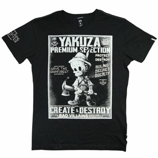 Yakuza Premium เสื้อยืดลําลอง แขนสั้น พิมพ์ลาย 2801 สีดํา_02