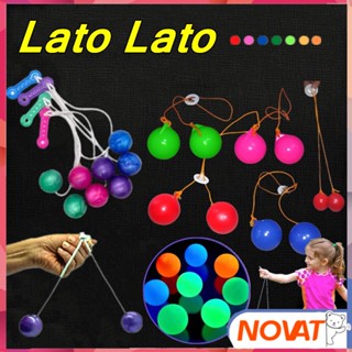 ใหม่ ลูกบอลบีบอัดไวรัส Lato Lato Murah พร้อมไฟ Led ของเล่นสําหรับเด็ก