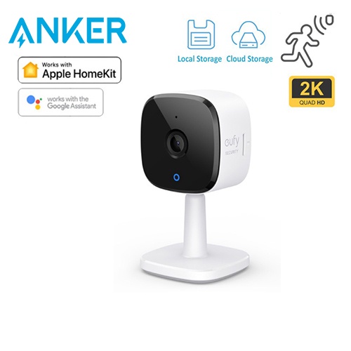 Eufy T8400 Security 2K Indoor Cam, กล้องรักษาความปลอดภัยภายในบ้านสําหรับเฝ้าระวังในร่ม, มนุษย์และสัต