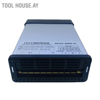 Tool House.Ay สวิตช์พาวเวอร์ซัพพลาย พลาสติก 400W สําหรับวิศวกรรม Led 12V