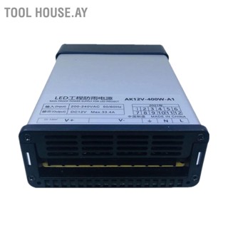 Tool House.Ay สวิตช์พาวเวอร์ซัพพลาย พลาสติก 400W สําหรับวิศวกรรม Led 12V