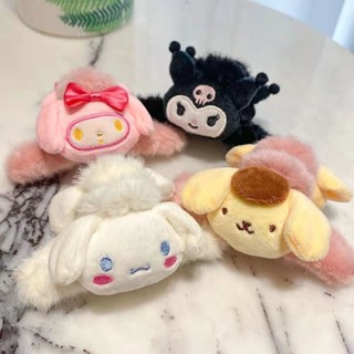 Sanrio Melody Hair Clips Claw Faux Fur Women Girl Hair Accessories Nonslip