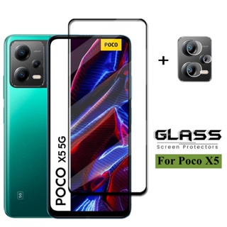 กระจกนิรภัยกันรอยหน้าจอ สําหรับ Xiaomi Poco X5 Pro 5G HD Mi POCOX5 22111317ฟิล์มกันรอยหน้าจอ สําหรับ PG POCOX5Pro 2023