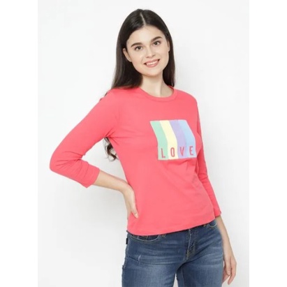 MATAHARI - T ZONE เสื้อยืดผู้หญิง SIZE S ยาวและแขน 3/4 พร้อมแท็ก