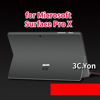 สติกเกอร์ ผิวด้าน Microsoft Surface Pro X Surface Pro 7 6 5 4 Go3 2 แท็บเล็ต ด้านหลัง ฟิล์มขอบ ธรรมดา ใส สีดํา เงิน ทอง ขาว ป้องกันรอยขีดข่วน ป้องกันลายนิ้วมือ ป้องกันเต็มรูปแบบ