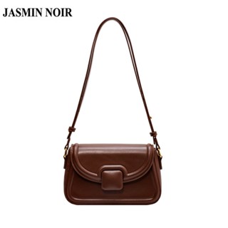 Jasmin NOIR กระเป๋าสะพายไหล่ กระเป๋าถือ หนัง PU สําหรับสตรี