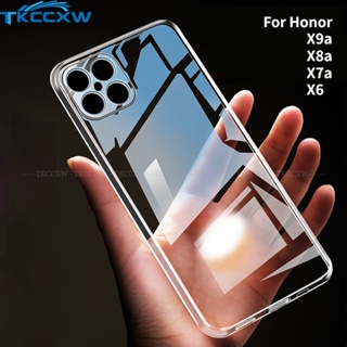 สําหรับ Honor X8a X9a X7a X6 X8 X7 X9 80 GT 80 SE 80 Pro เคสโทรศัพท์ TPU นิ่ม แบบใส บางพิเศษ