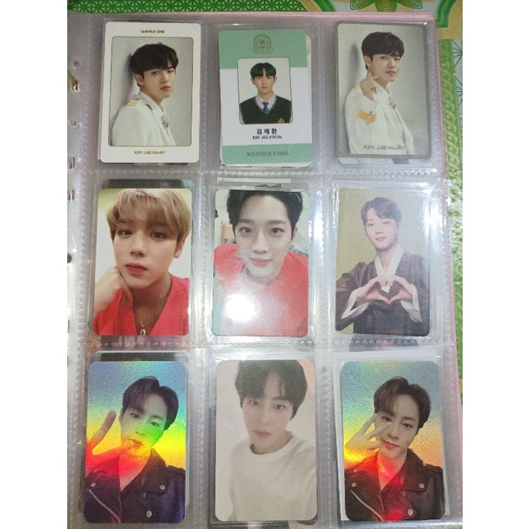 Photocard wannaone ha sungwoon, kim jaehwan, jihoon, lai kuanlin