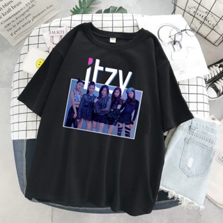 Thaya ผู้หญิง ITZY เสื้อยืด Modal นุ่มผู้หญิงเสื้อผ้าแฟนเสื้อแขนสั้น Kpop เสื้อยืดสีขาวผู้หญิงเกาหลีสไตล์ Tee เสื้อ_07