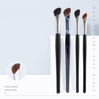 1PC Professional Black Eyebrow Inclined Flat Angled Brush Makeup Tool Wooden Pole Eyeliner Eyeshadow Eye Brow Women Cosmetic Tools