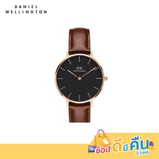 Daniel Wellington นาฬิกาข้อมือ Petite ST Mawes RG Black 32มม สีน้ำตาล