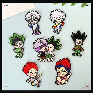 ♥ แผ่นสติกเกอร์ HUNTER×HUNTER มีกาวในตัว ♥ แผ่นแพทช์ ปักลายการ์ตูนอนิเมะ DIY สําหรับตกแต่งเสื้อผ้า 1 ชิ้น