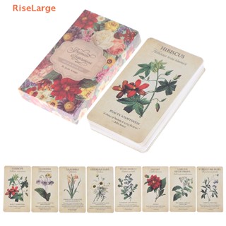 [RiseLarge] ไพ่ทาโรต์ ดอกไม้พฤกษศาสตร์ สร้างแรงบันดาลใจทางพฤกษศาสตร์ เกมกระดานทํานาย