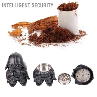 Intelligent Security Smoke Grinder Black Zinc Alloy Three-Layer Small Portable Cigarette Grinder Herb Spice Grinder Tool