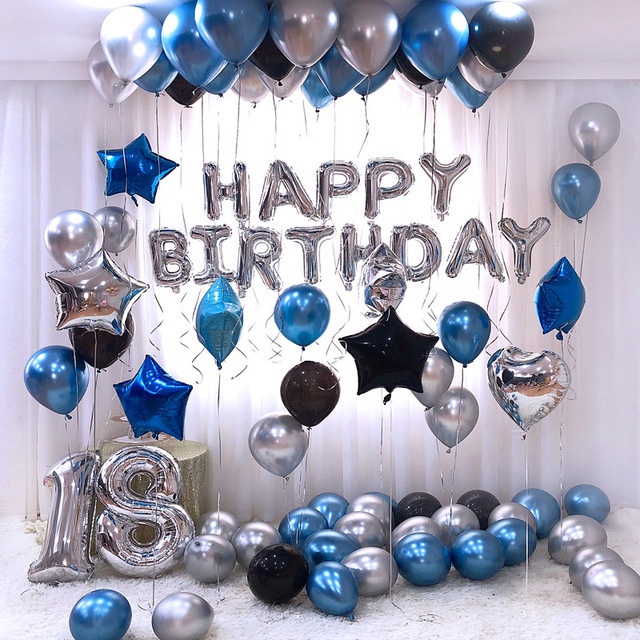 เซ็ตลูกโป่งวันเกิด happy birthday แบบน่ารัก ราคาถูก (SP)
