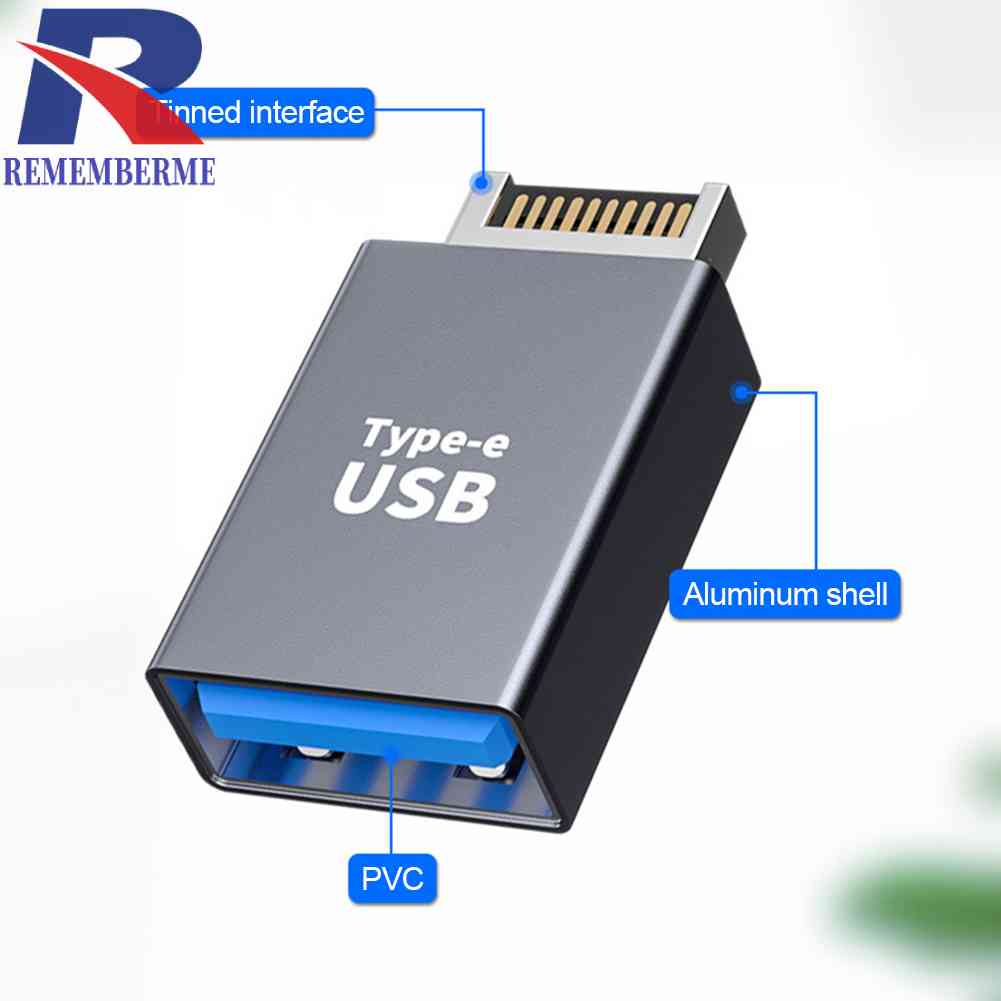 อะแดปเตอร์เชื่อมต่อเมนบอร์ด Type E เป็น Type C USB สําหรับคอมพิวเตอร์ตั้งโต๊ะ PC