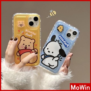 Mowin - เข้ากันได้สำหรับ เคสไอโฟน เคสไอโฟน11 เคส iphone 11 สำหรับ iPhone 14 Pro Max เคส iPhone เคสใส TPU เคสนิ่มถุงลมนิรภัยเสริมกันกระแทกการ์ตูนน่ารักเข้ากันได้กับ iPhone 13 Pro Max iPhone 12 Pro Max 11 7Plus 6Plus XR xs