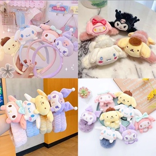 ที่คาดผม ลายการ์ตูน Sanrio Dog Melody Cinnamon น่ารัก สไตล์ญี่ปุ่น อุปกรณ์เสริม สําหรับทําความสะอาดใบหน้า