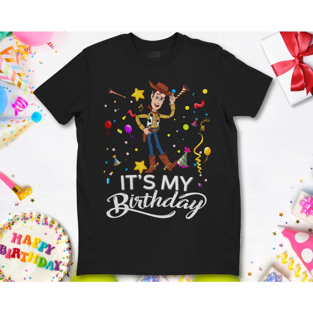 Disney Woody Toy Story It's My Birthday T-Shirt For Men     T-Shirt_07