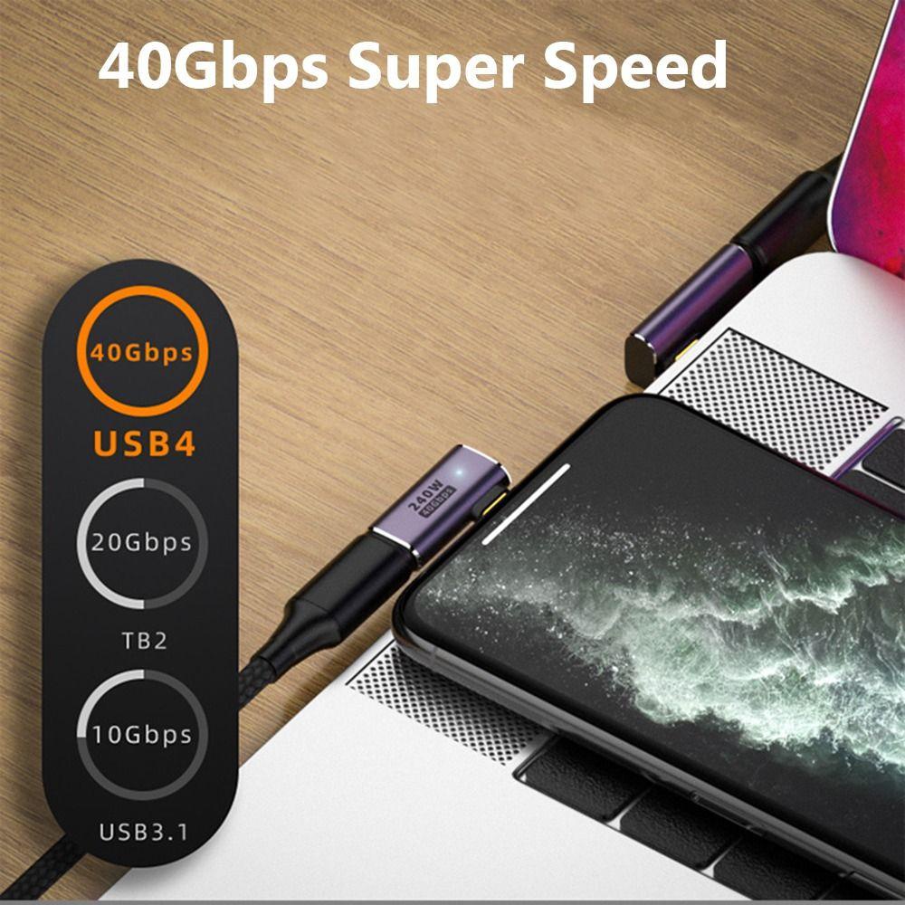 Yujinx 240W Fast Charging โทรศัพท์มือถือถ่ายโอนข้อมูลแล็ปท็อป USB C Converter
