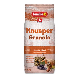 แฟมิเลียนูสเปอร์กลาโนล่า KNUSPER 500 กรัมFAMILIAGRANOLA 500G