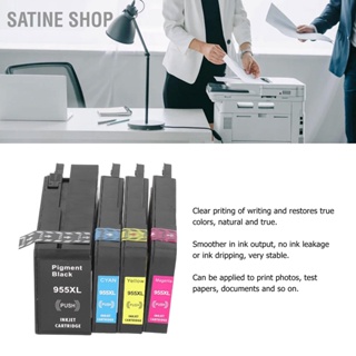 SaTine Shop ตลับหมึก BK C M Y อุปกรณ์เสริมการพิมพ์สำหรับ OfficeJet Pro 7720 7730 7740 8210